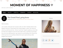 Tablet Screenshot of momentofhappiness.com